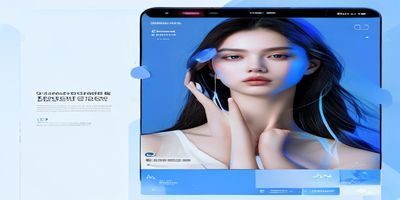 美女被操平台移动端APP全新界面设计展示，简洁科技蓝主题风格，操作流畅直观